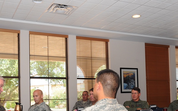 Gen. Charles Holland visits Cannon