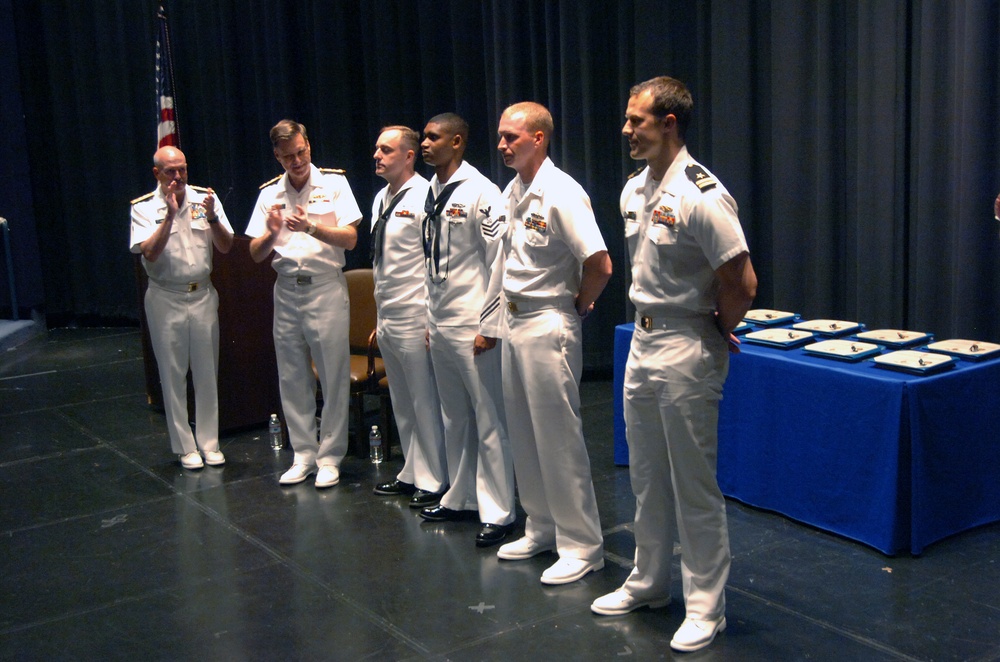Award ceremony at the Navy Memorial