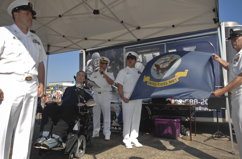 Sailors honor retired master chief
