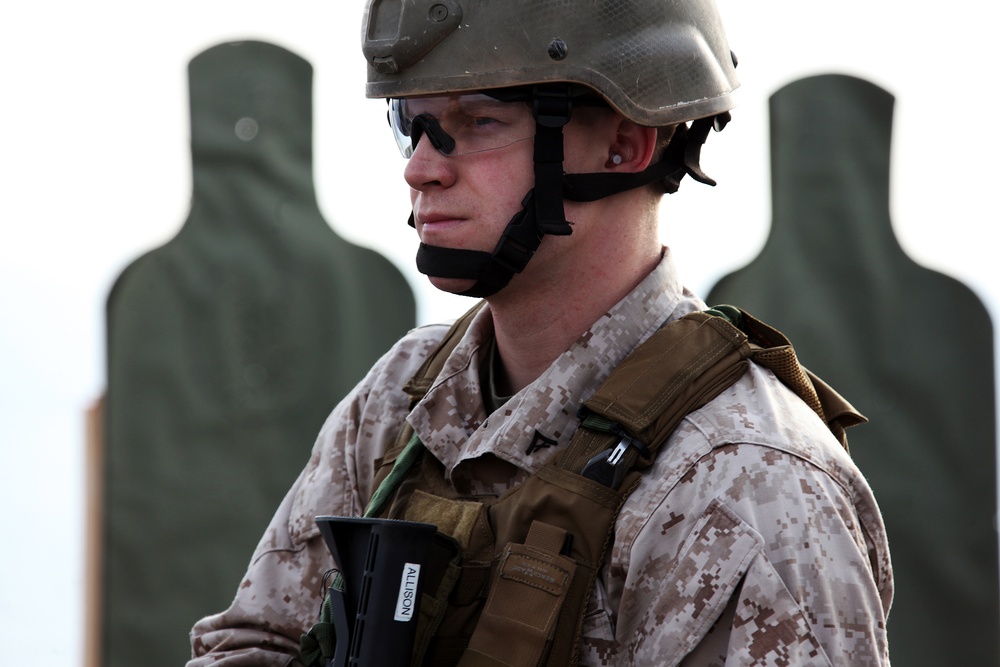 22nd MEU Marines Conduct Live Fire