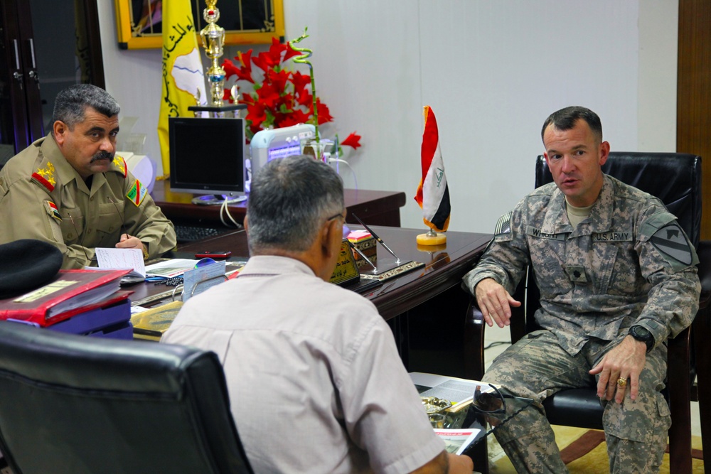 Key leader engagement at Camp Ur