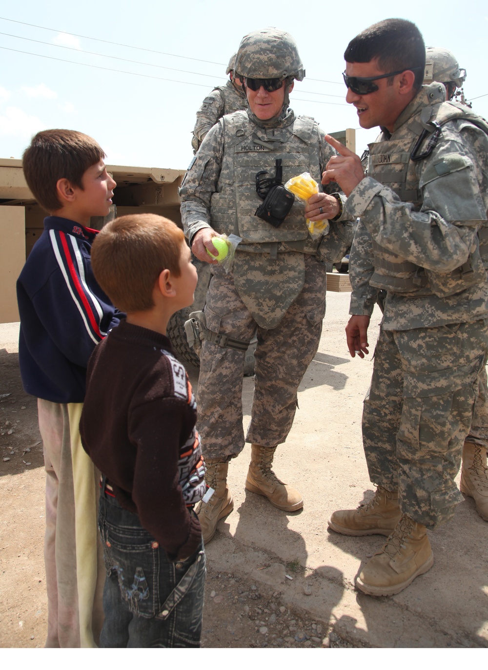 Supplies delivered in Al Koosh