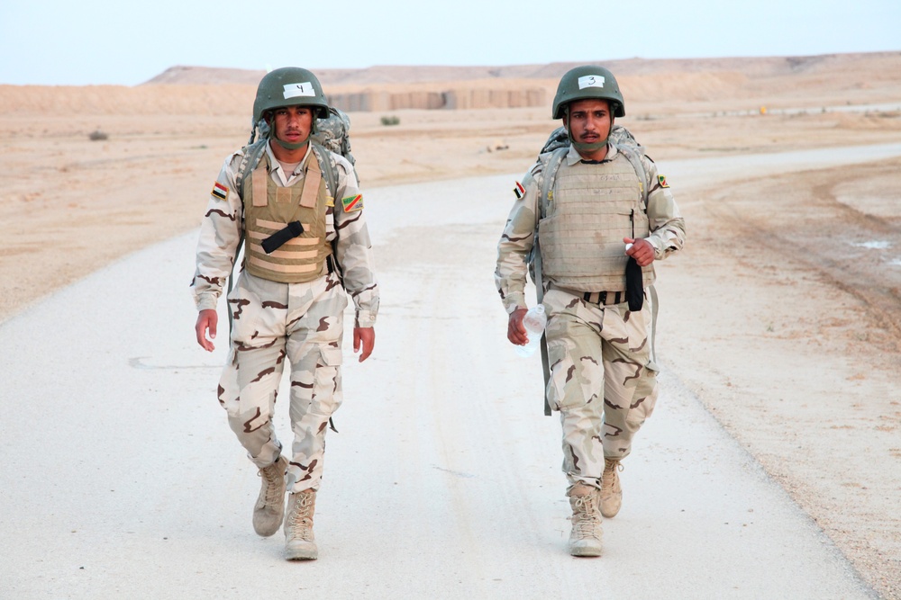 Iraqi army road march training