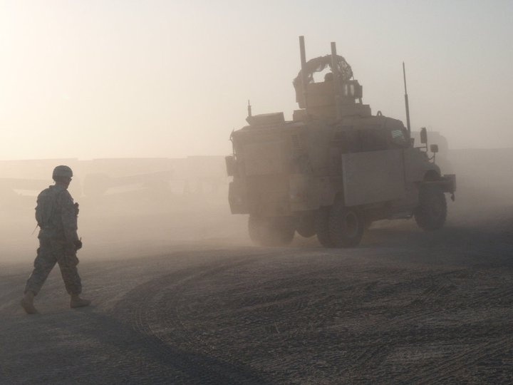 Soldiers prepare for mission