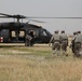 Medical evacuation training at COS Warrior