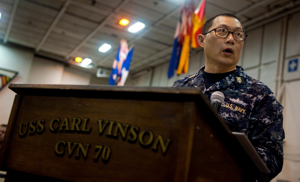 USS Carl Vinson's  Asian Pacific Heritage month celebration