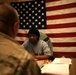 Meeting the career counselor on FOB Griffin