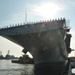 The amphibious assault ship USS Kearsarge returns to Naval Station Norfolk