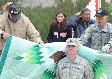 Lakota helicopter welcomed at Crazy Horse
