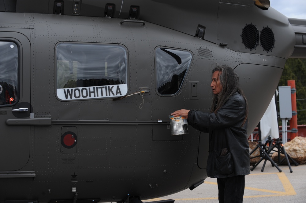 Lakota helicopter welcomed at Crazy Horse