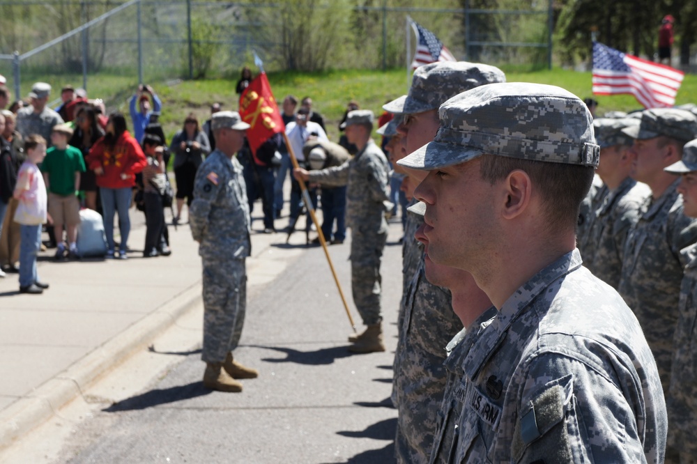 Charlie Battery 1st Battalion 125th Field Artillery, 1st Brigade Combat Team, 34th ID Departure Ceremony