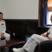 Commander, US Naval Forces Japan Rear Adm. Dan Cloyd awards the Legion of Merit to Vice Adm. Tomohisa Takei of the Japan Maritime Self Defense Force