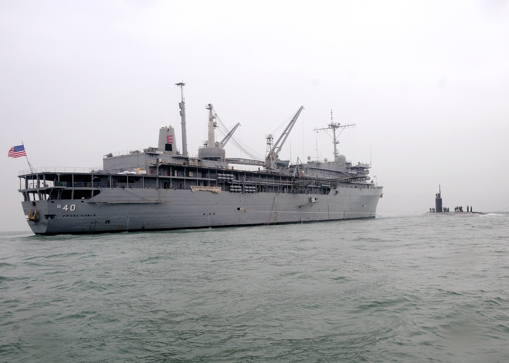 USS Frank Cable in Hong Kong