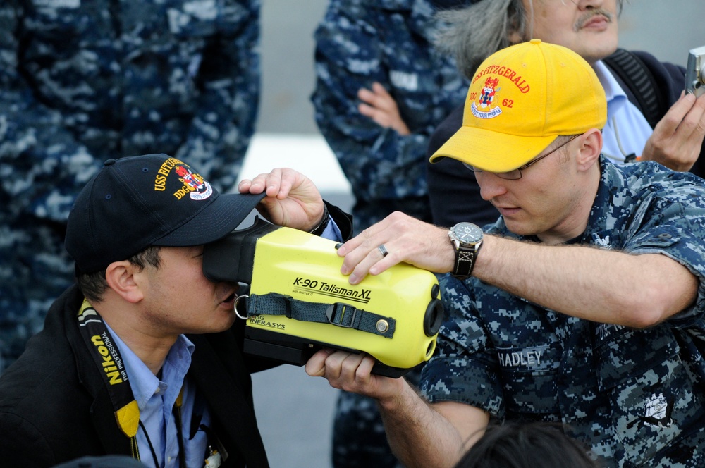 USS Fitzgerald in Japan