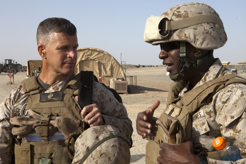 Sgt. Maj. Kent spends final days of farewell tour with Marines in Afghanistan