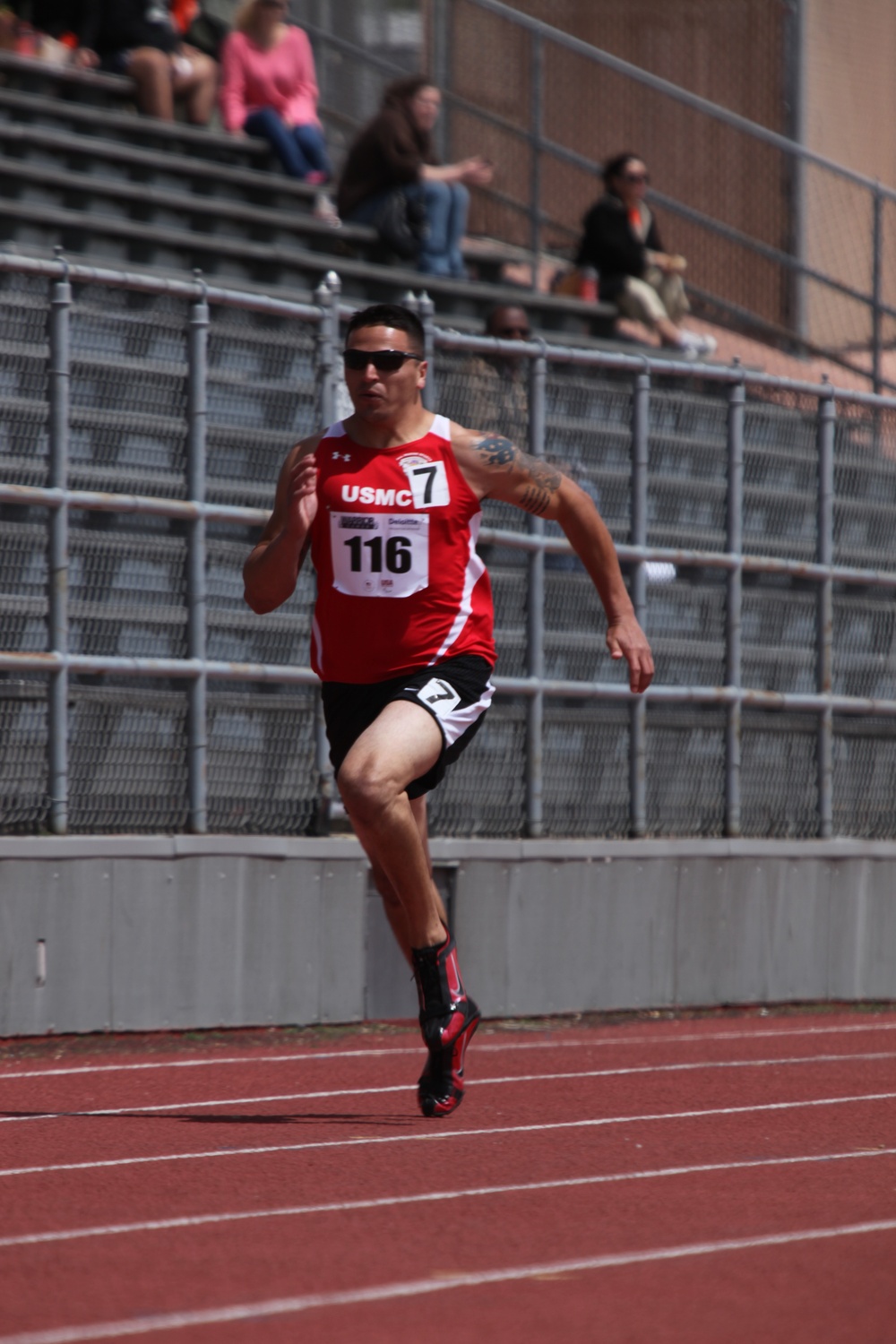 Marine team dominates track and field competition at 2011 Warrior Games