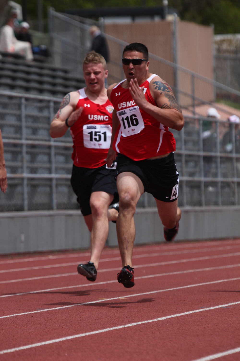 Marine team dominates track and field competition at 2011 Warrior Games