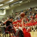 Marines compete in wheelchair basketball during 2011 Warrior Games