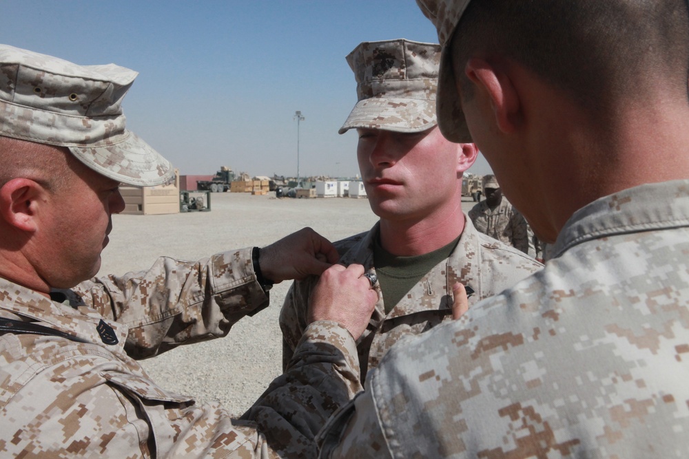 North Carolina Marine Earns Meritorious Promotion During Deployment