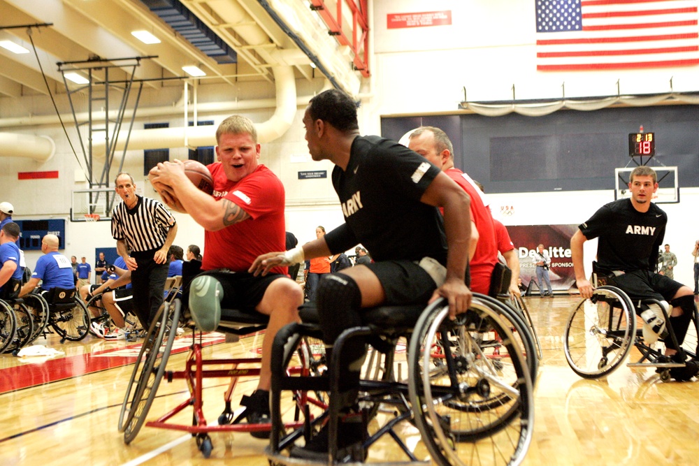 Marines compete in 2011 Warrior Games wheelchair basketball