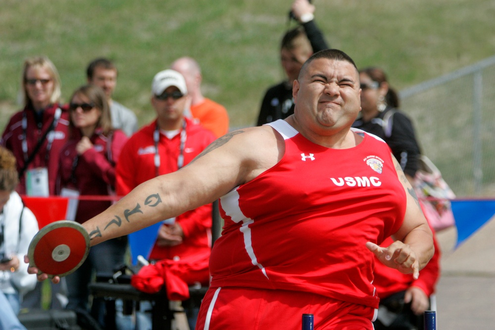 Marines dominate on the track field during 2011 Warrior Games