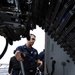 USS Gettysburg sailors prepare for a gun exercise.