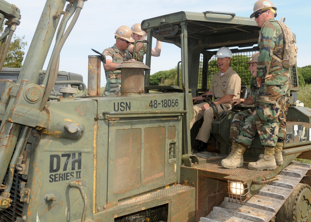 MCPON Visits NMCB 74 Seabees at Camp Mitchell