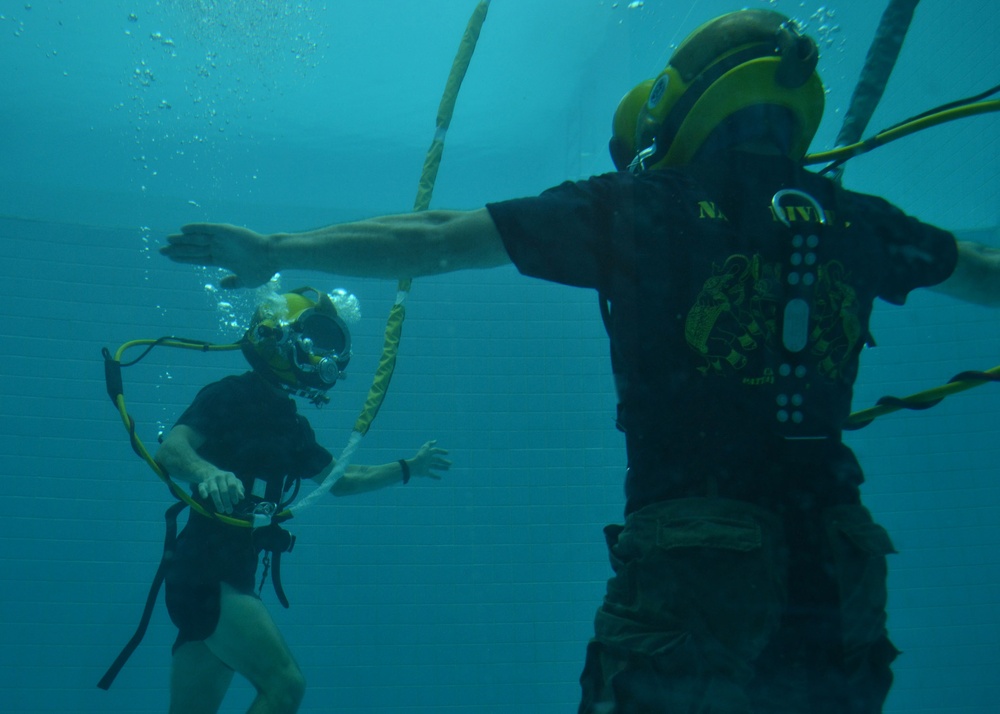 Sailors dive in Thailand
