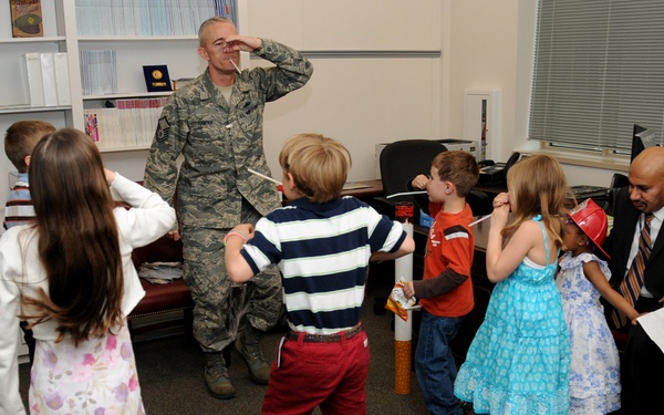 National Guard Counterdrug encouraged children to be tobacco-free during “Bring your Child to Work Day” at the Pentagon