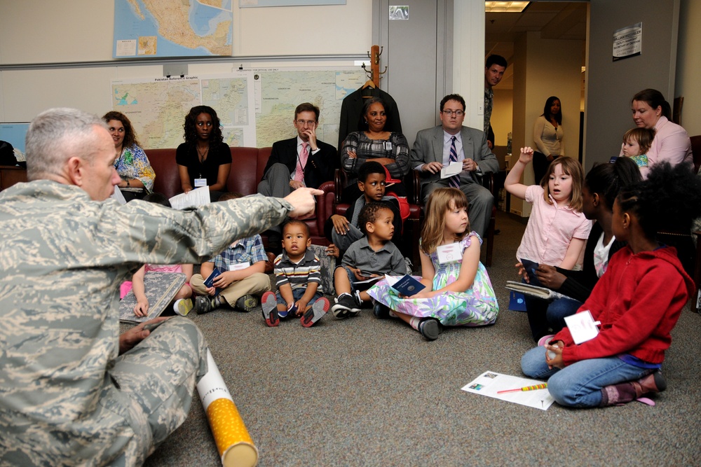 National Guard Counterdrug encouraged children to be tobacco-free during “Bring your Child to Work Day” at the Pentagon