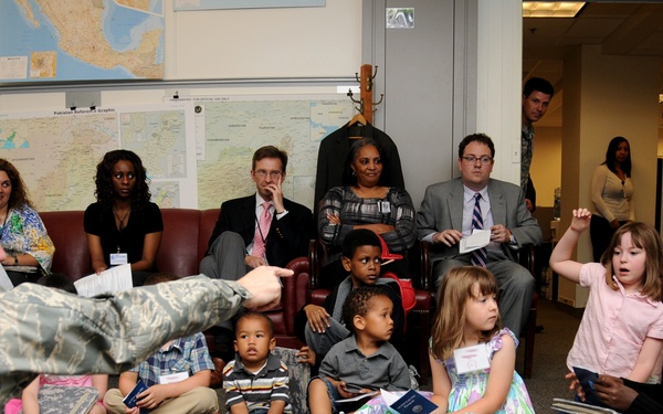 National Guard Counterdrug encouraged children to be tobacco-free during “Bring your Child to Work Day” at the Pentagon