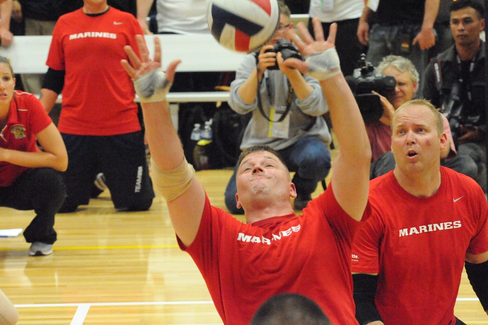 Wounded Warrior Regiment volleyball team competes