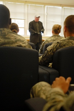 Wounded warrior visits a friend