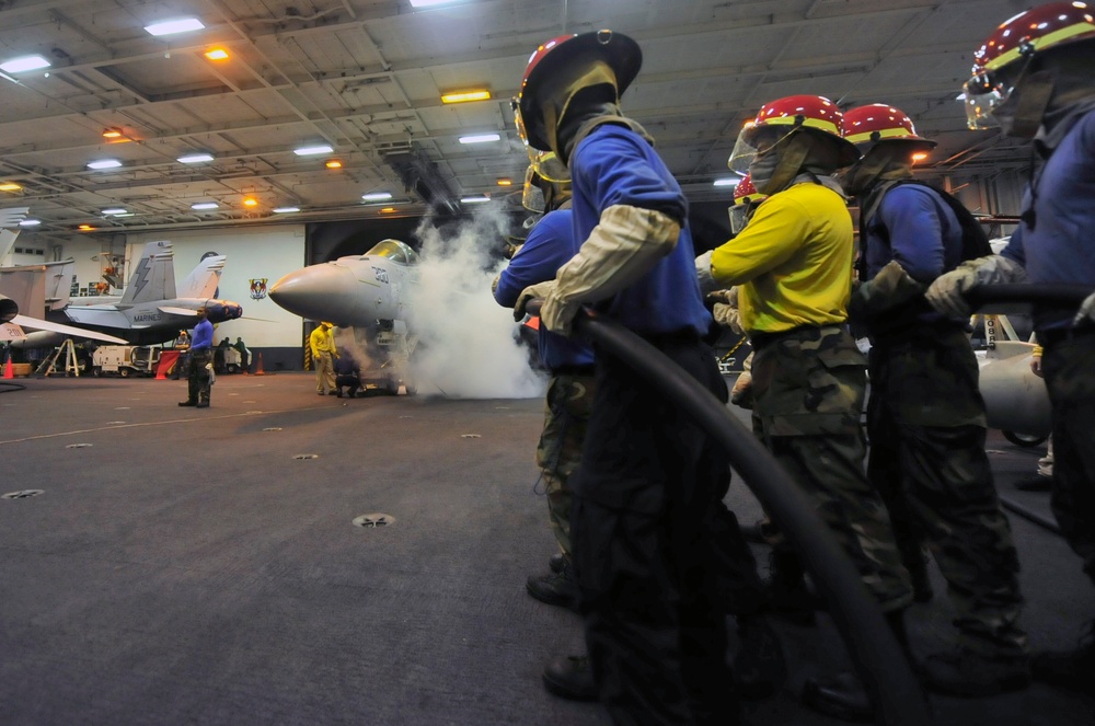 USS Enterprise mass casualty drill