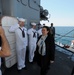 USS Monterey sailors greet ambassador