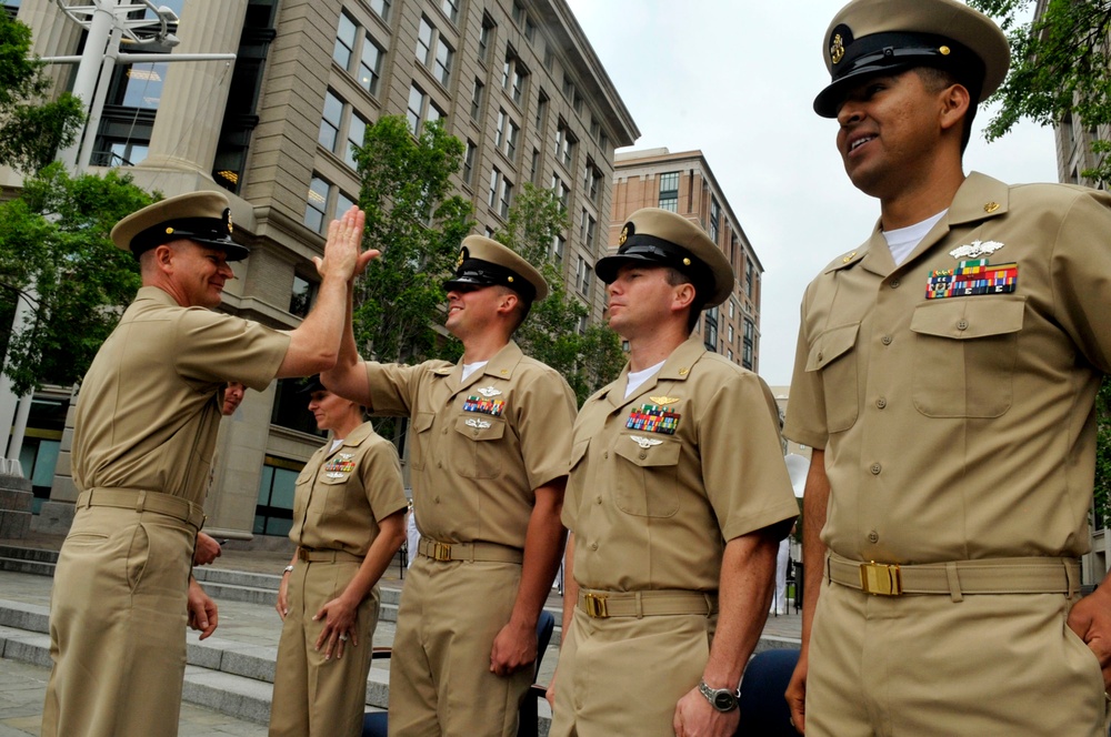 Sailors of the Year ceremony at the Navy Memorial