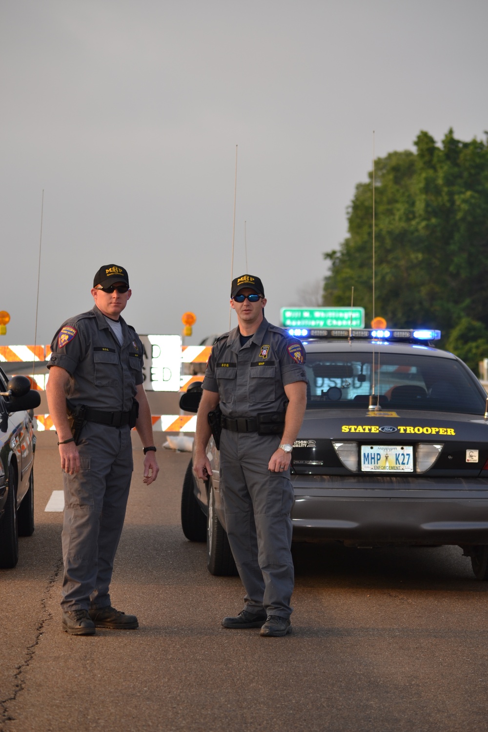 Safety Patrolmen stand at the ready