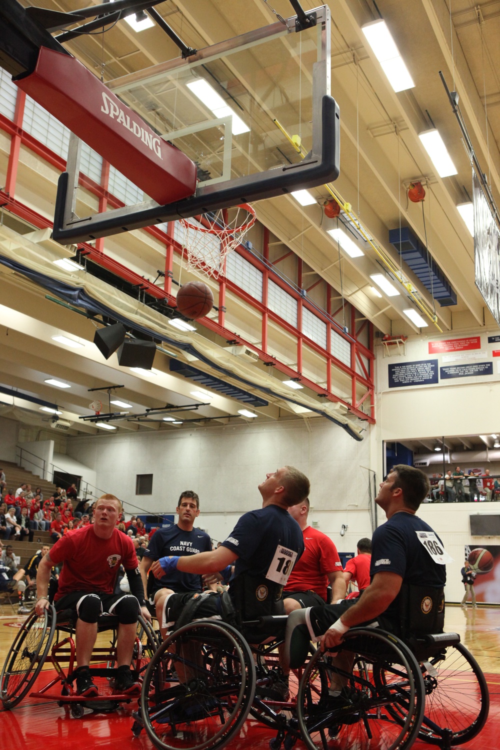 Marines compete in basketball and volleyball