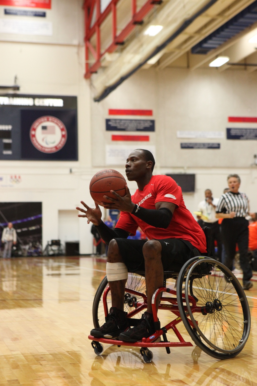 Marines compete in basketball and volleyball