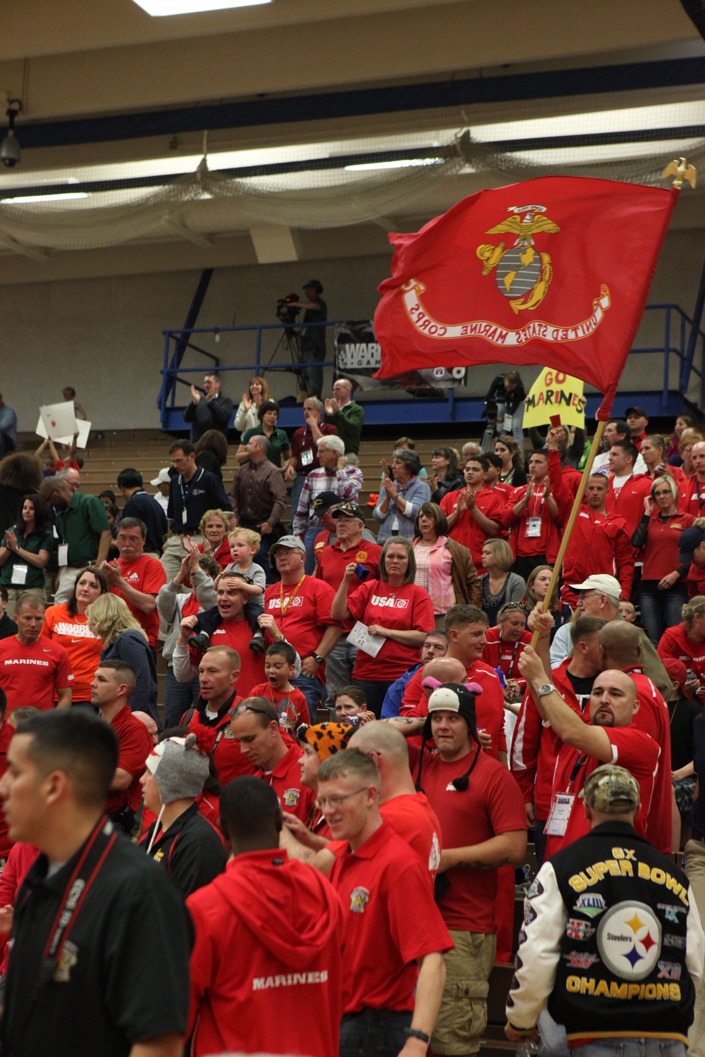 Marines compete in basketball and volleyball