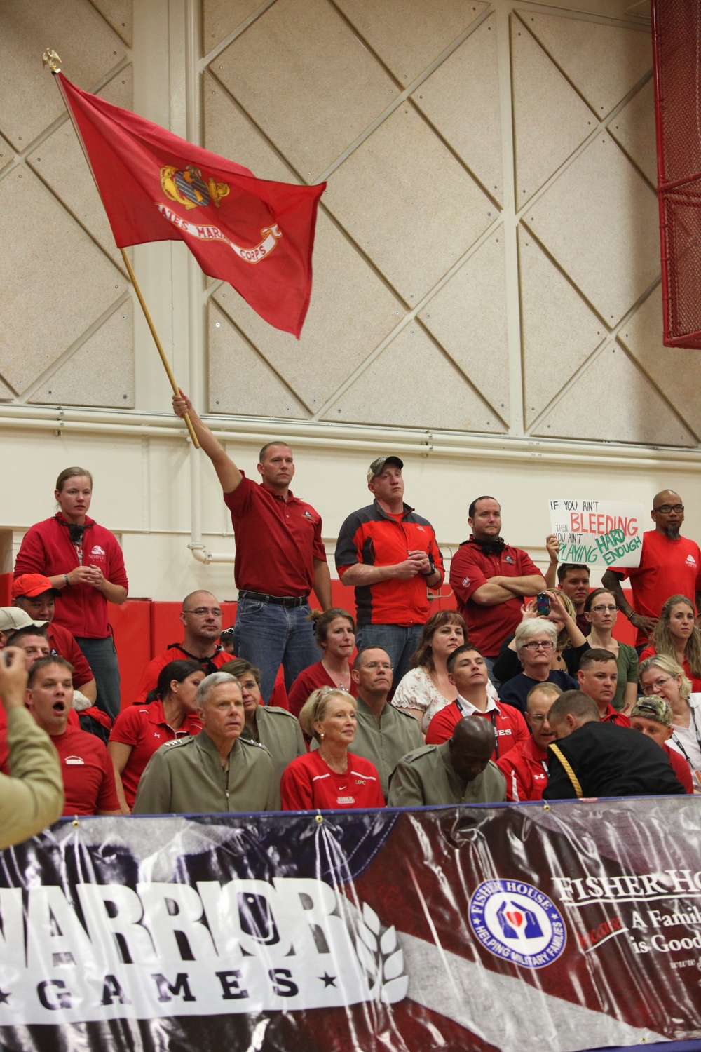 Marines compete in basketball and volleyball