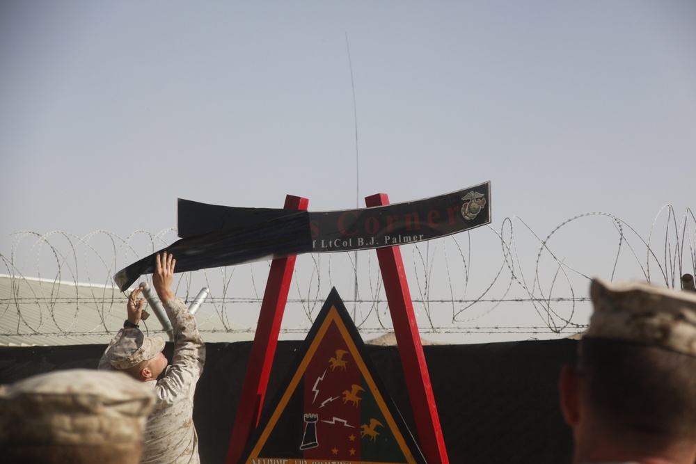 Marines dedicate Afghanistan compound to fallen lieutenant colonel