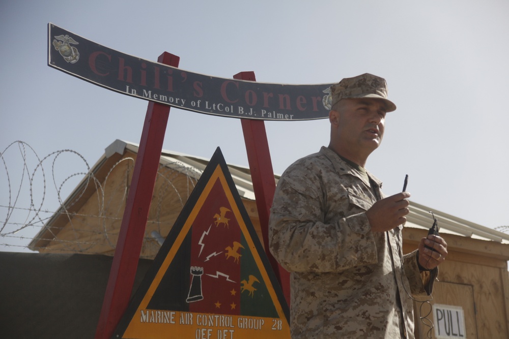 Marines dedicate Afghanistan compound to fallen lieutenant colonel