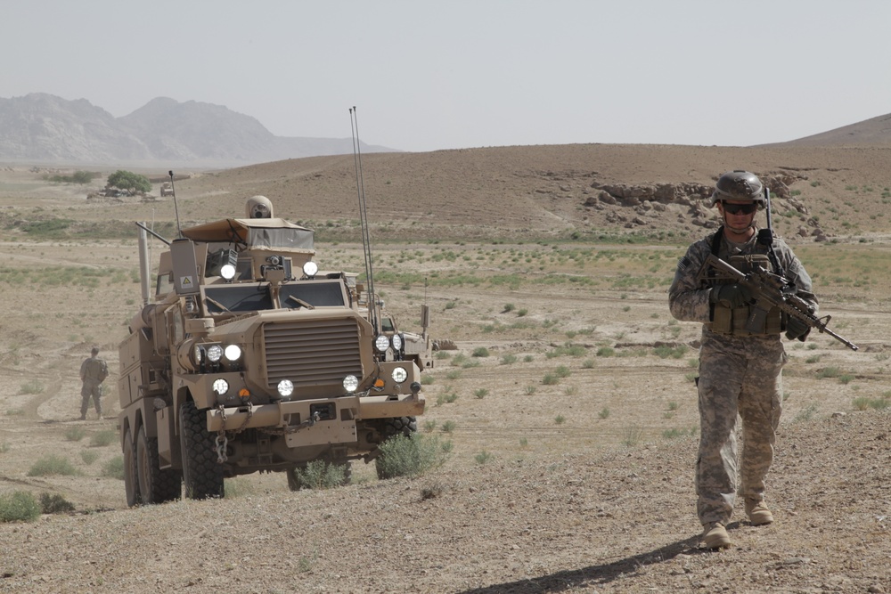 Patrol and searches near Nawa Valley
