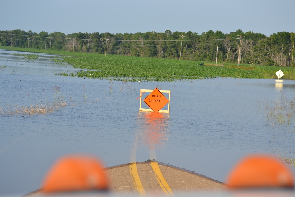 Road submerged