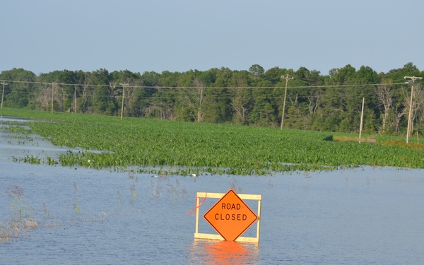 Road submerged