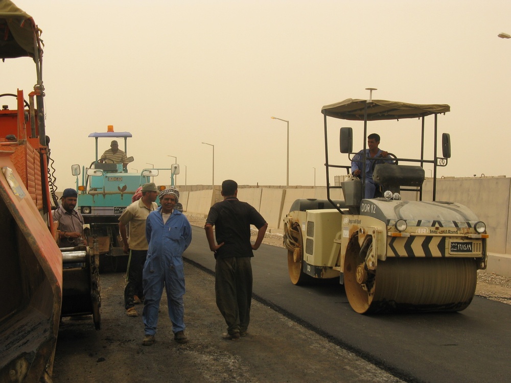 Asphalt on Adder’s convoy support center