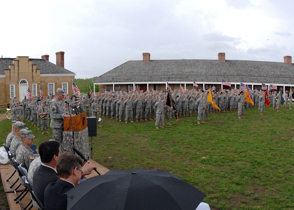 Brigade Bids Farewell at Ceremony