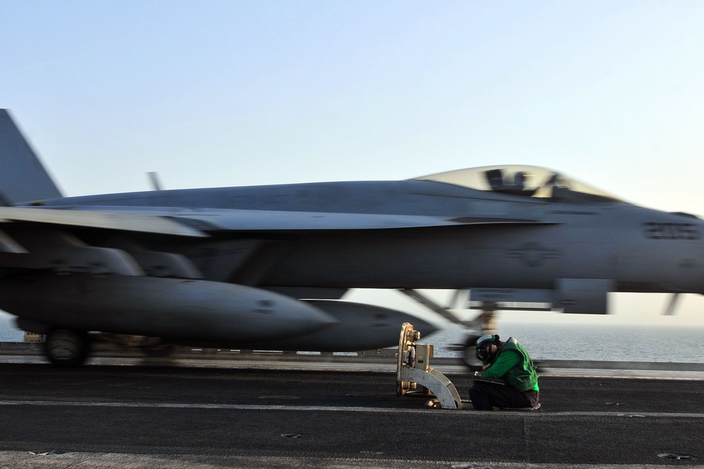 USS Ronald Reagan action