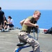 Bataan Marines, sailors Relax on Steel Beach